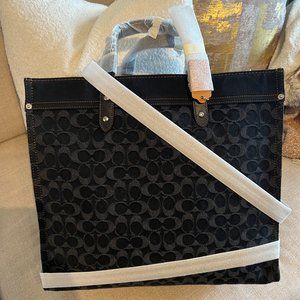 COACH Field Tote 40 In Signature Denim